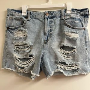 Celebrity Pink Distressed Shorts